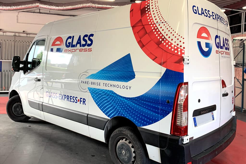 covering du camion glass express